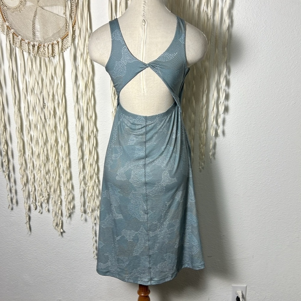 Prana NWT Skypath Athliesure Dress Size Small in Blue Dotty - Picture 6 of 15